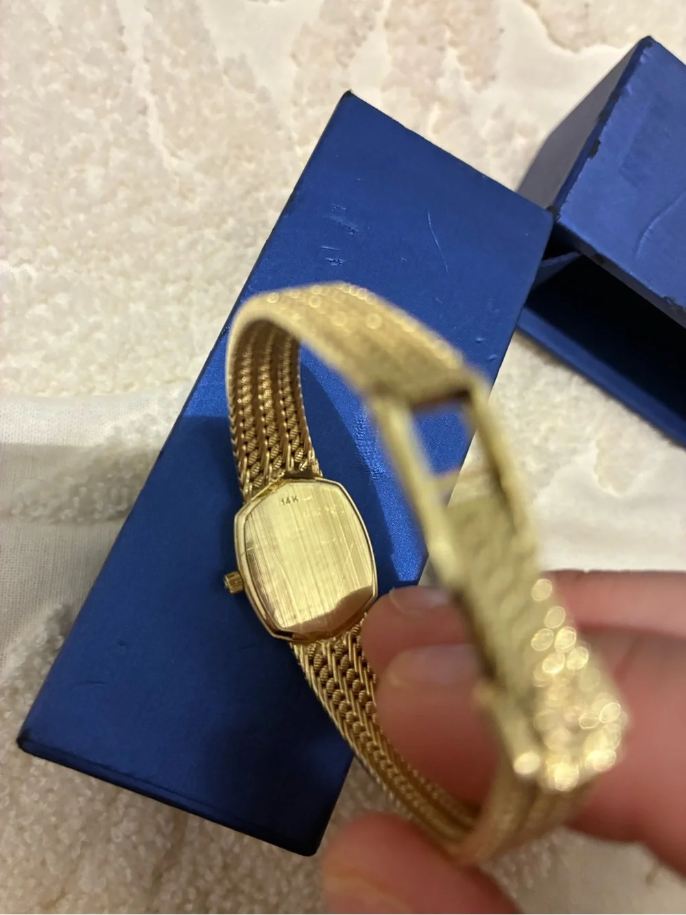 Vintage 14k yellow gold Omega ladies watch
